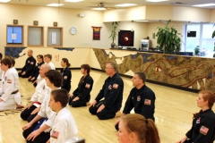 Martial Arts Class Kneeling